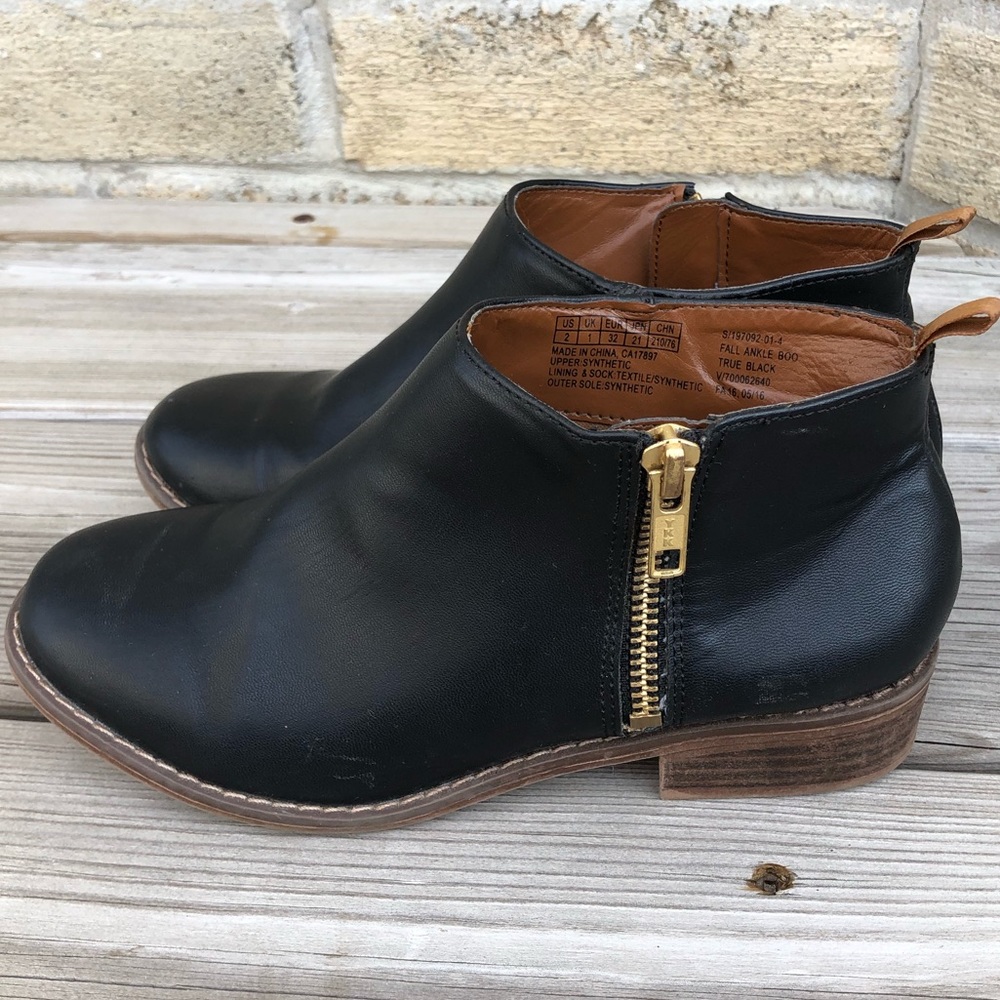 GAP Girls Black Booties Boots sz 2